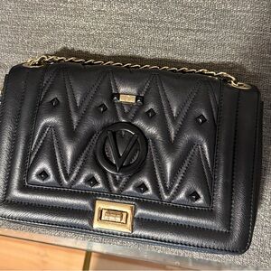 Valentino Black Quilted Shoulder Bag